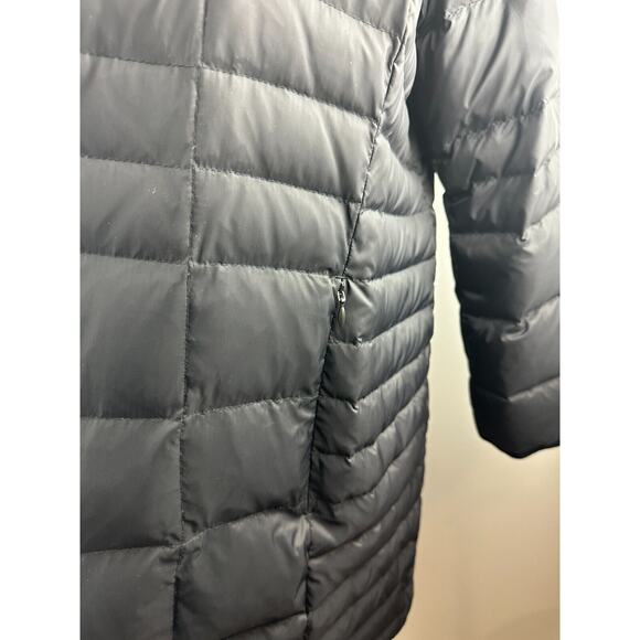 Talbots Faux Fur Hooded Down Puffer Coat Black Full Zip Plus Size 3XP 3X Petite - Picture 3 of 14